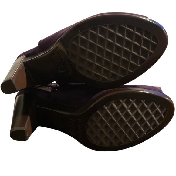 Aerosoles Heels Women's Size 6 Haven Boysenberry Peep Toe Studded Slingback - Picture 6 of 7